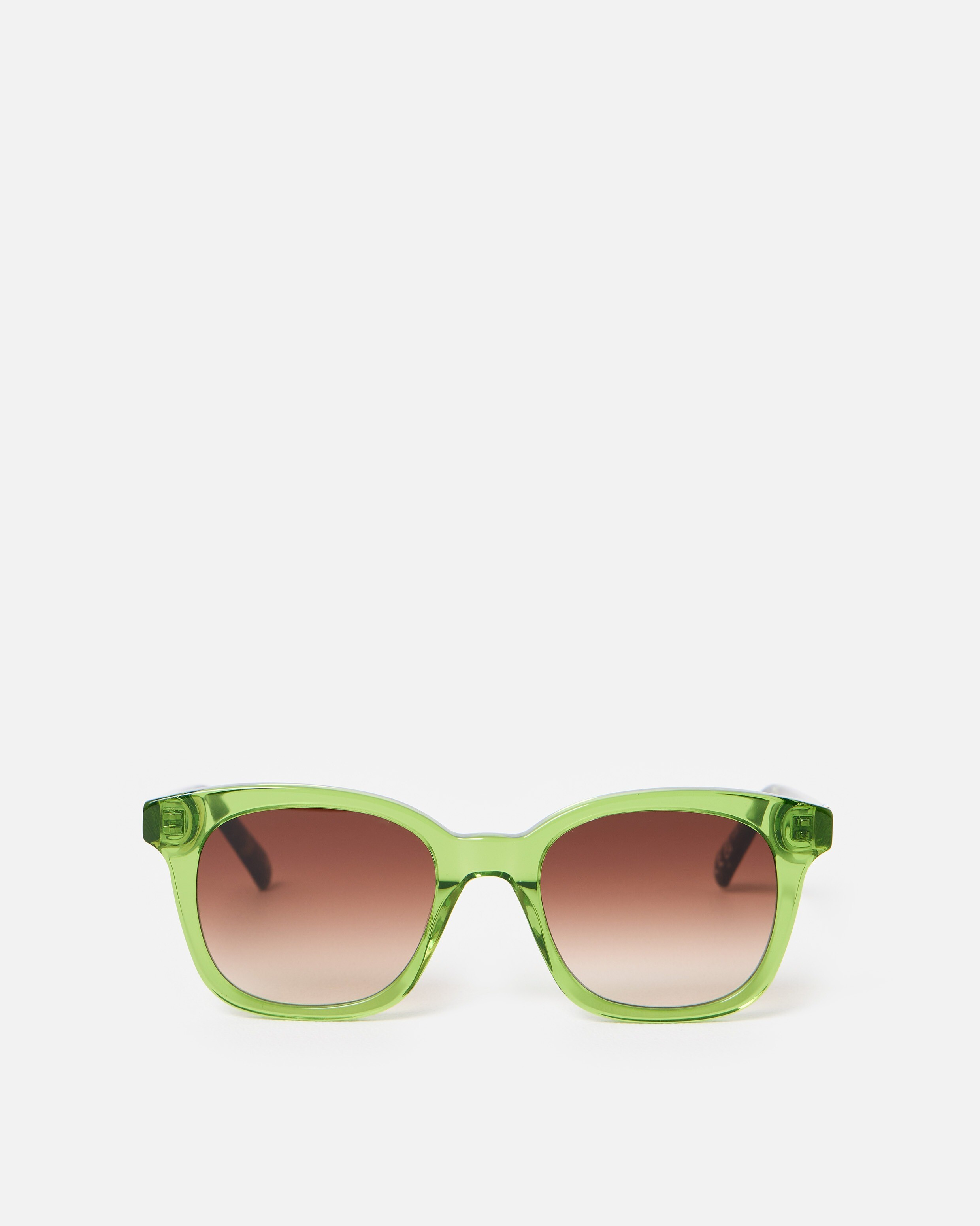 Green Crystal Square Acetate Sunglasses | Oliver Bonas | Oliver Bonas (Global)