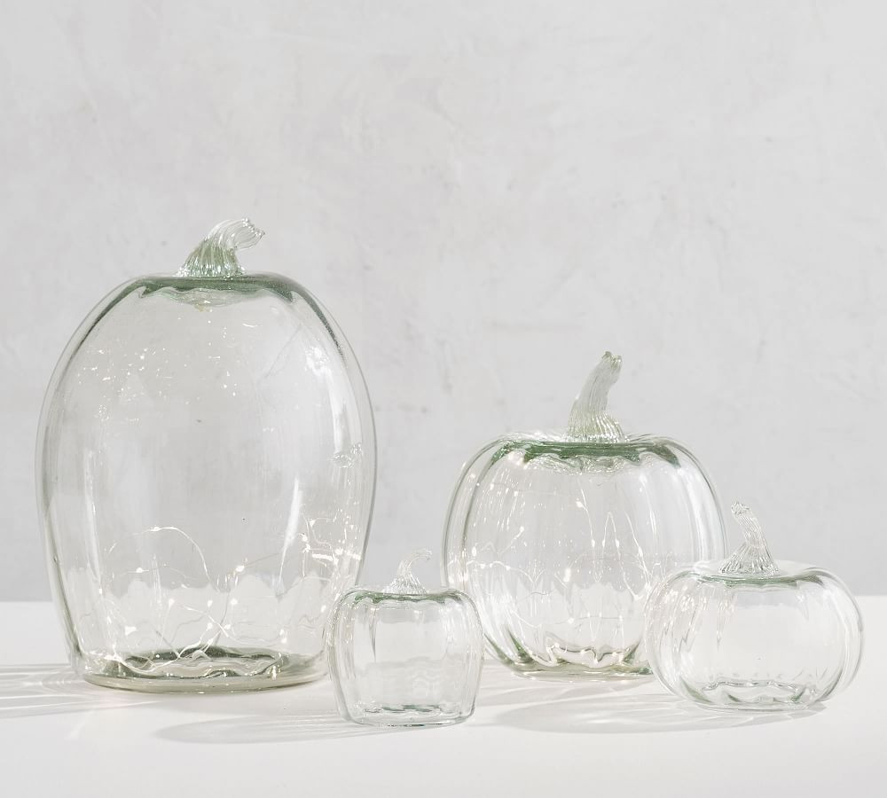 Recycled Glass Pumpkin Cloche | Pottery Barn (US)