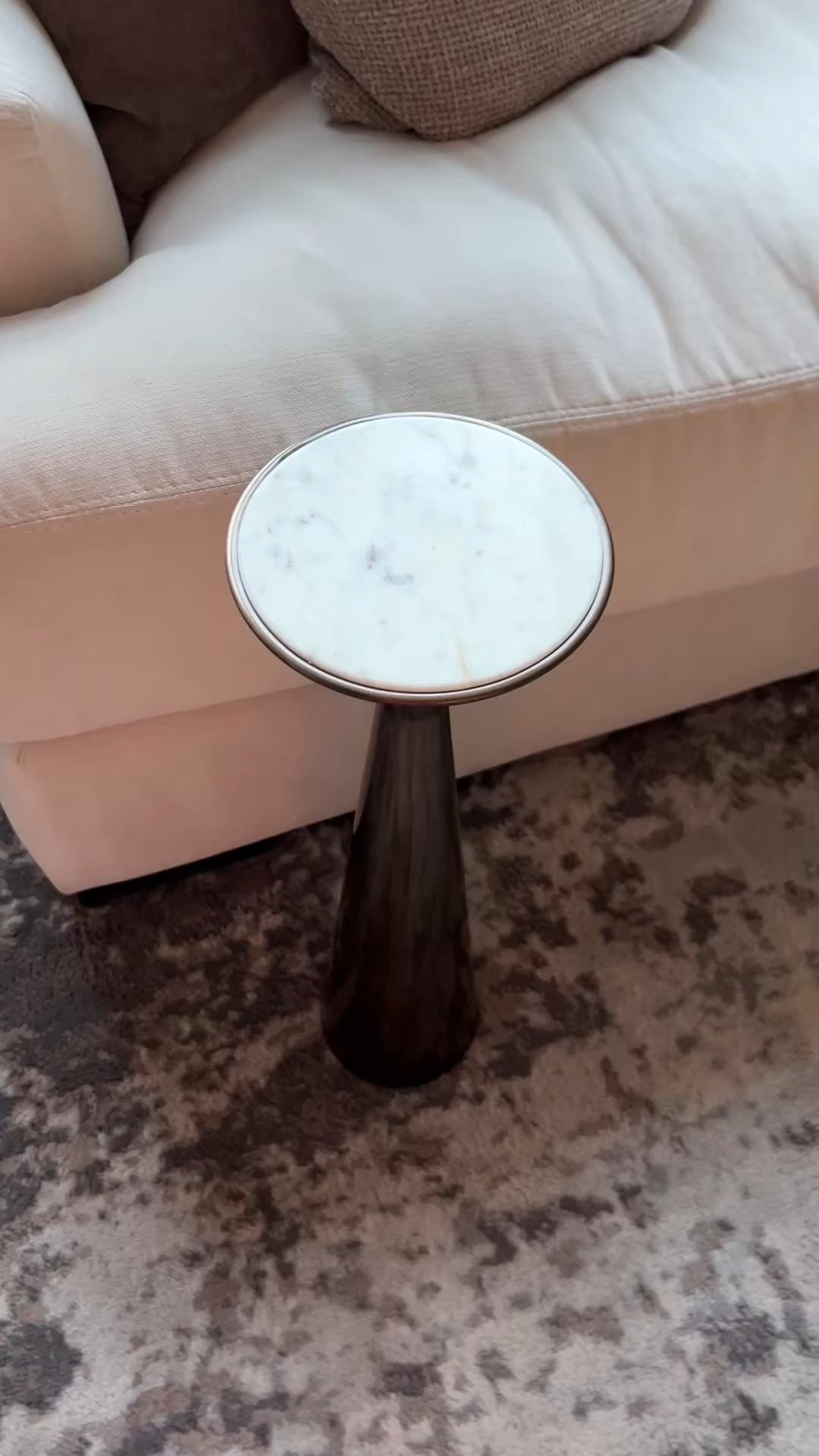 I love pieces that don’t take up much space.
This drink table is perfect for small living rooms — just enough room for a drink without clutter.


#LTKOver40 #LTKHome