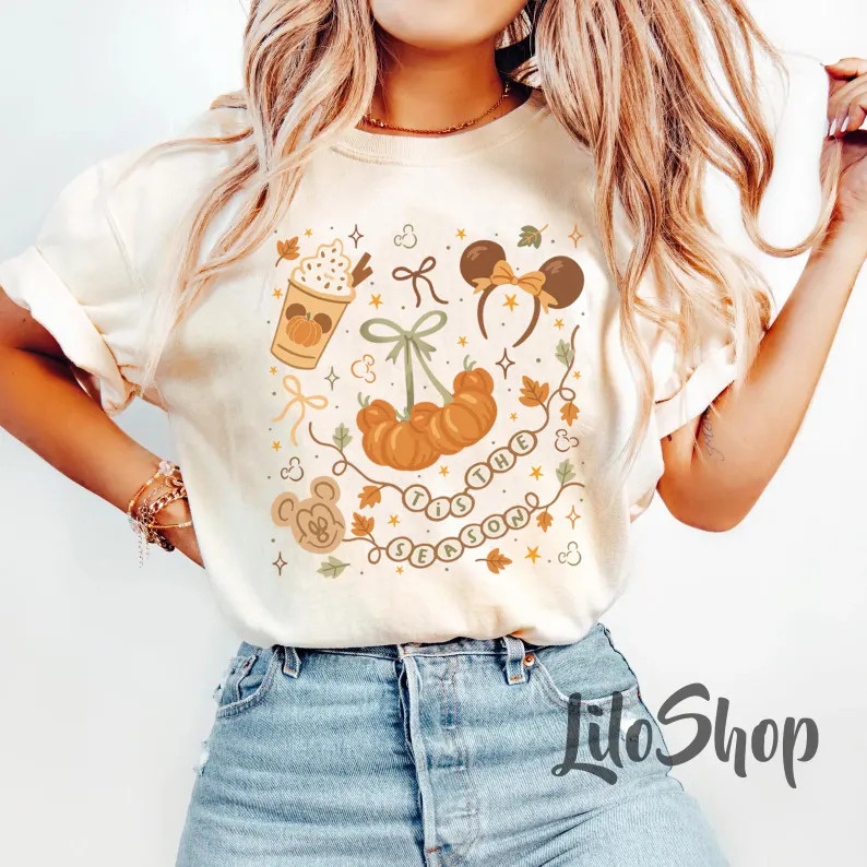 Tis the Season Pumpkin Shirt, Fall Season Shirt, Pumpkin Coquette Shirts, Halloween Pumpkin Shirt... | Etsy (US)