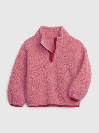 Toddler Sherpa Half-Zip Pullover Sweatshirt | Gap (CA)