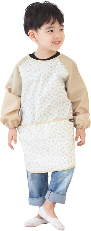 Plie Kids Waterproof Art Smock – Long Sleeve Apron for Painting, Baking, Sensory Play (Ages 1... | Amazon (US)