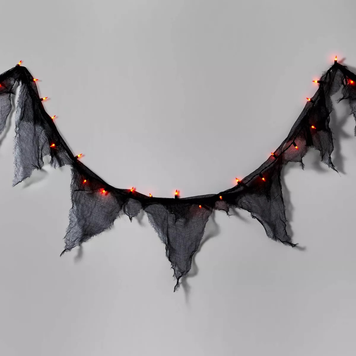 9' Incandescent Gauze Garland Halloween Orange String Lights - Hyde & EEK! Boutique™ | Target