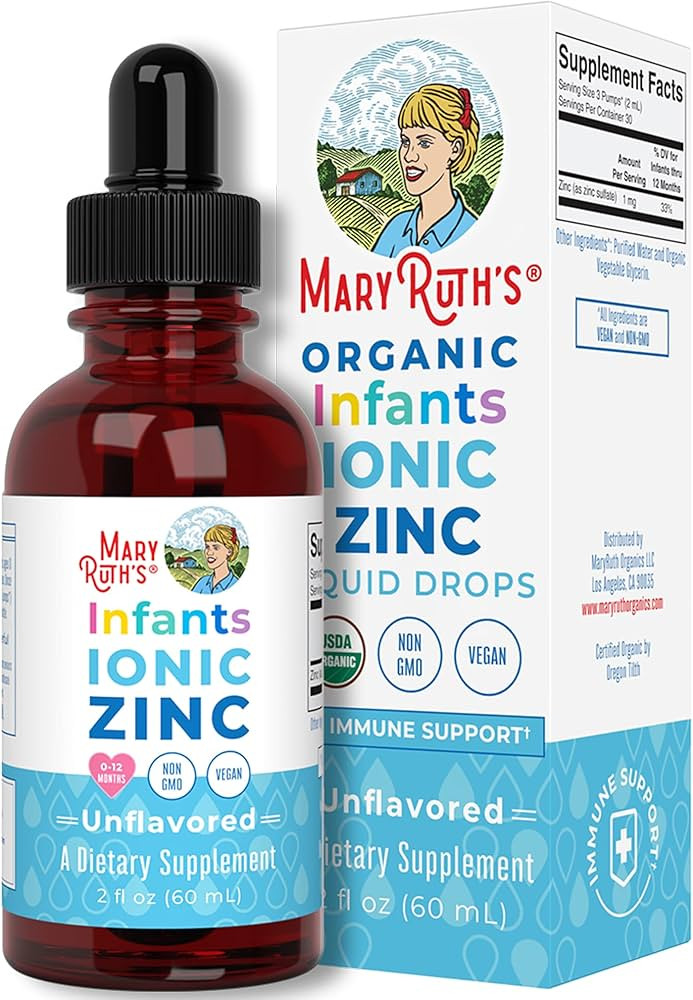 Infant Liquid Ionic Zinc with Organic Glycerin by MaryRuth's, Zinc Sulfate for Immune Support, Vegan | Amazon (US)