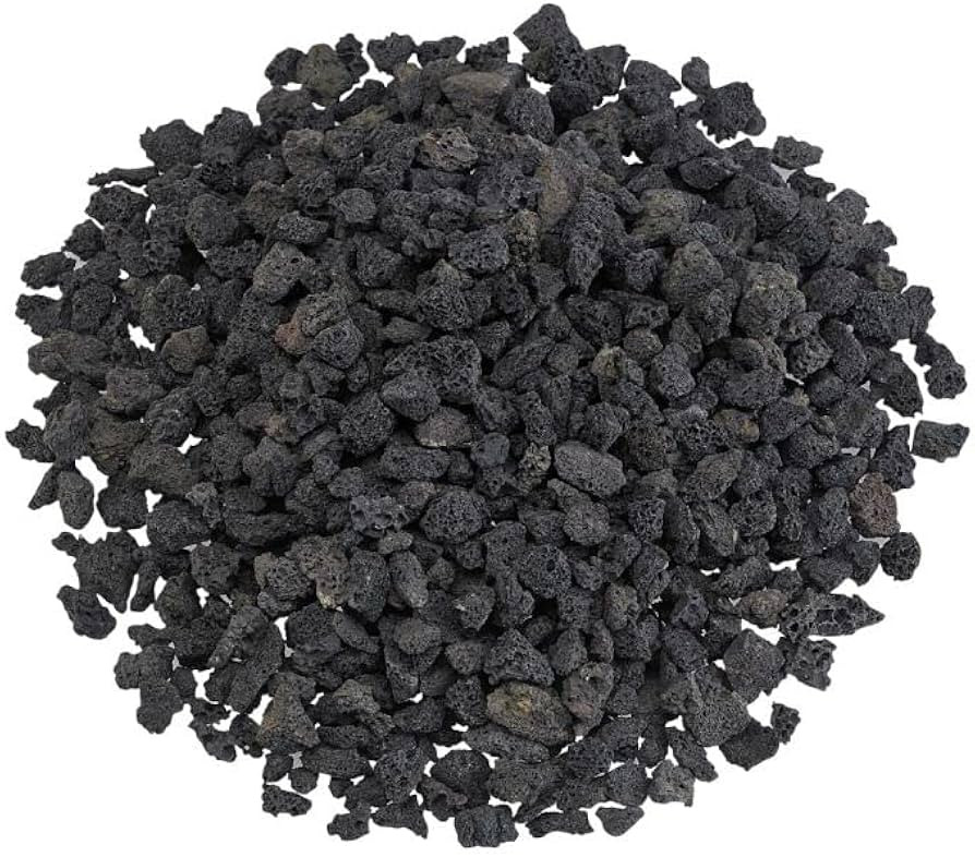 American Fireglass LAVA-S-10 American Fire Glass Small Sized Lava Rock, Porous, All-Natural, 1/4"... | Amazon (US)