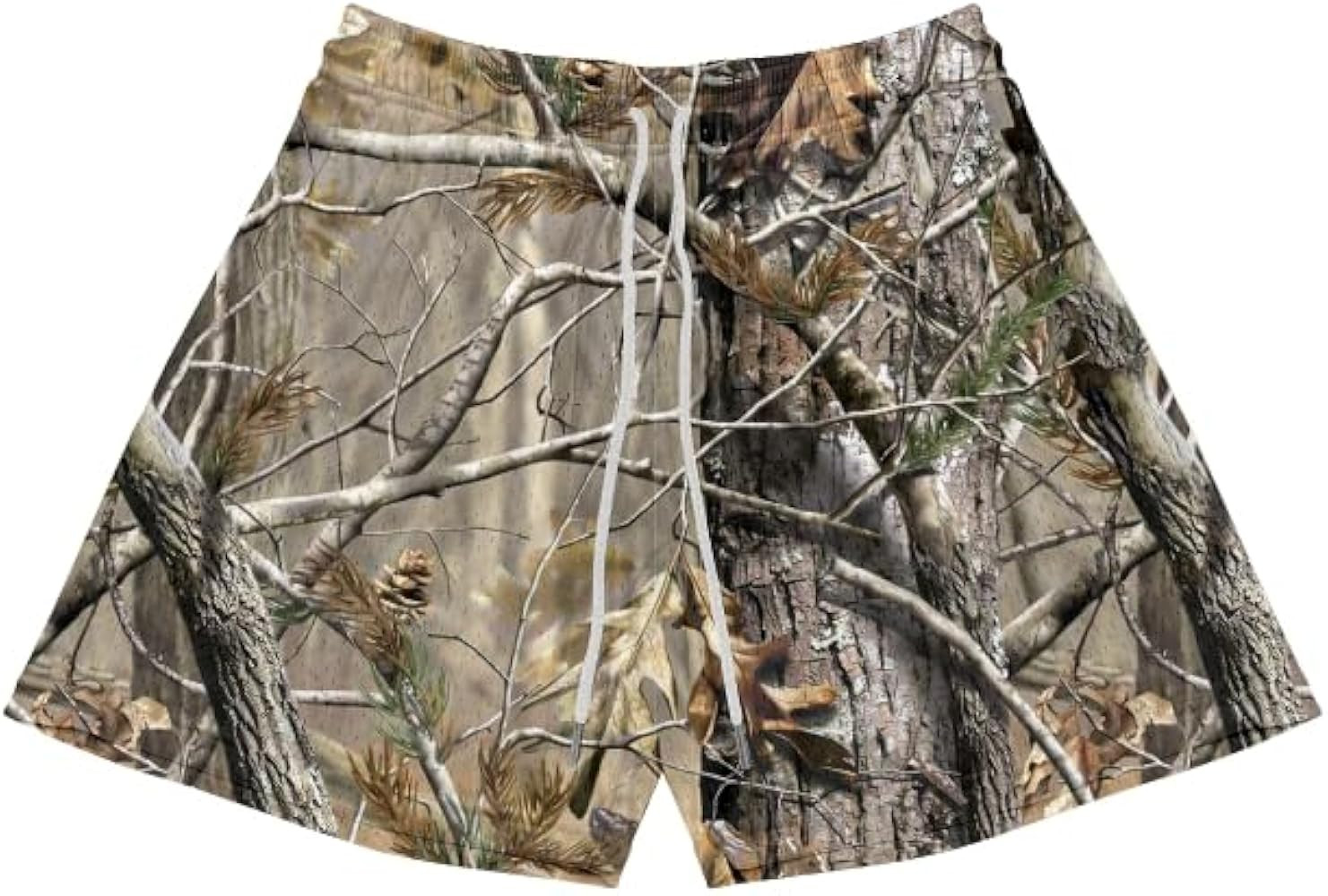 Men's Real Tree Print Mesh Shorts Lightweight Breathable Quick-Dry Running Gym Shorts for Outdoor... | Amazon (US)