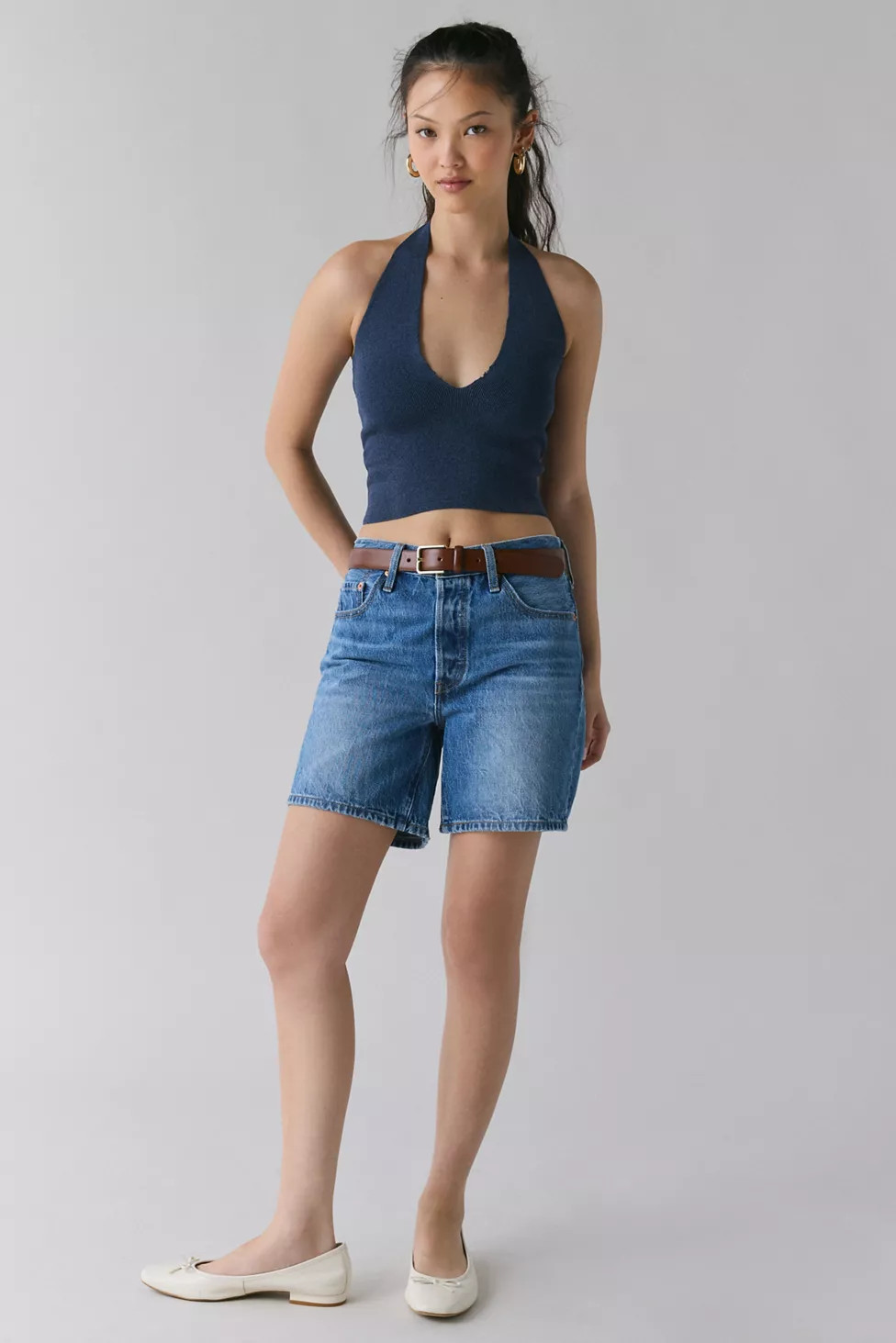 Levi's® 501 Mid-Thigh Cutoff Denim Short | Urban Outfitters (US and RoW)
