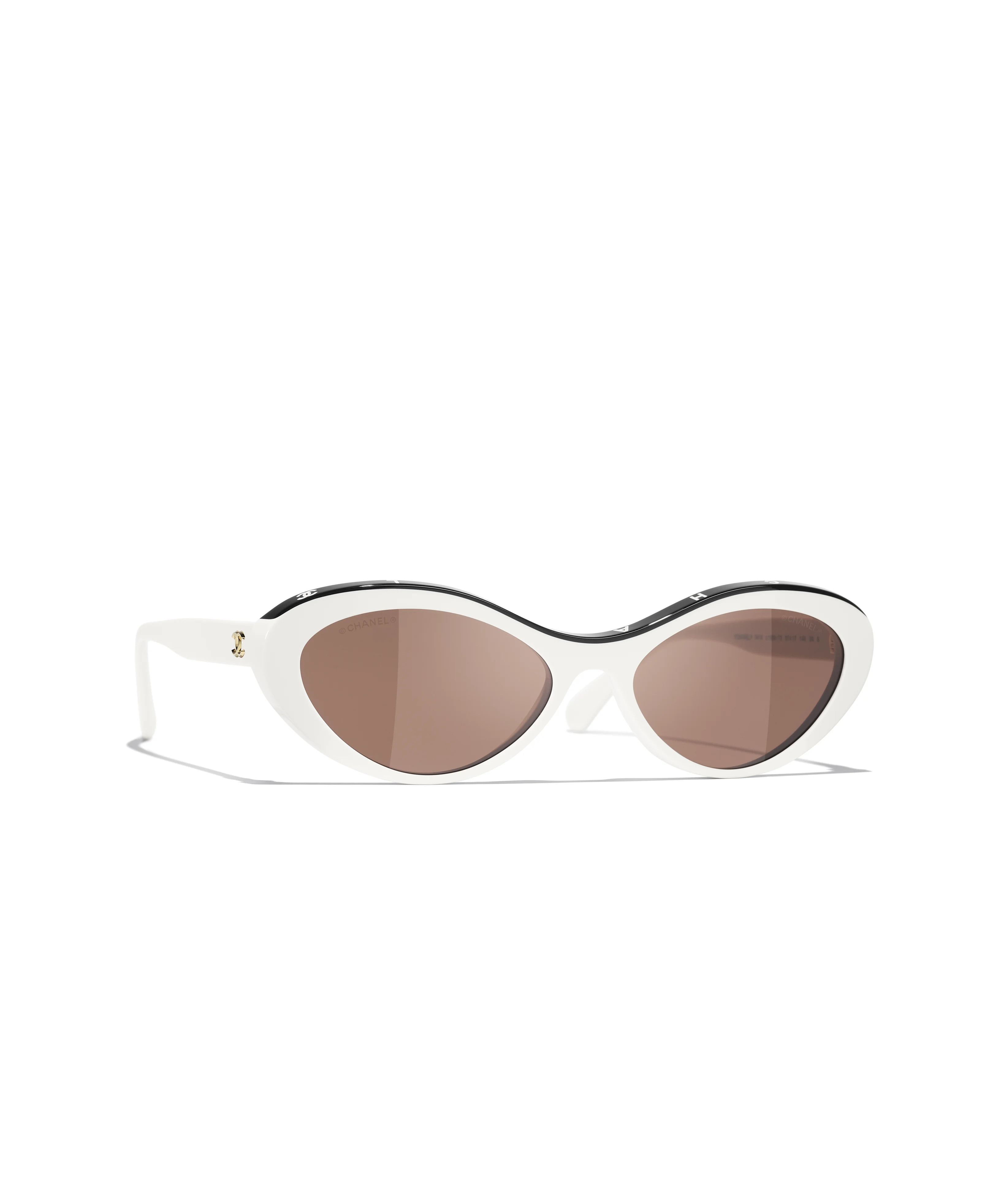 CHANEL Sunglasses: Oval Sunglasses, acetate &mdash; Fashion | CHANEL | CHANEL | Chanel, Inc. (US)