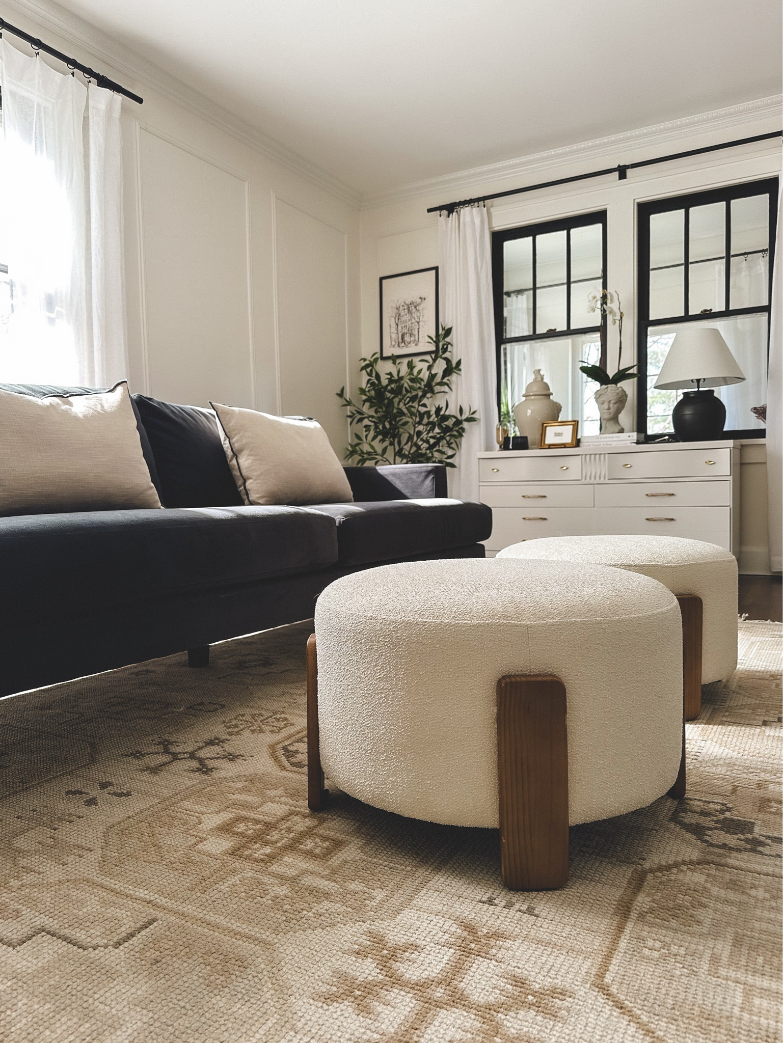 A calm, cool, collective living room 

#LTKhome