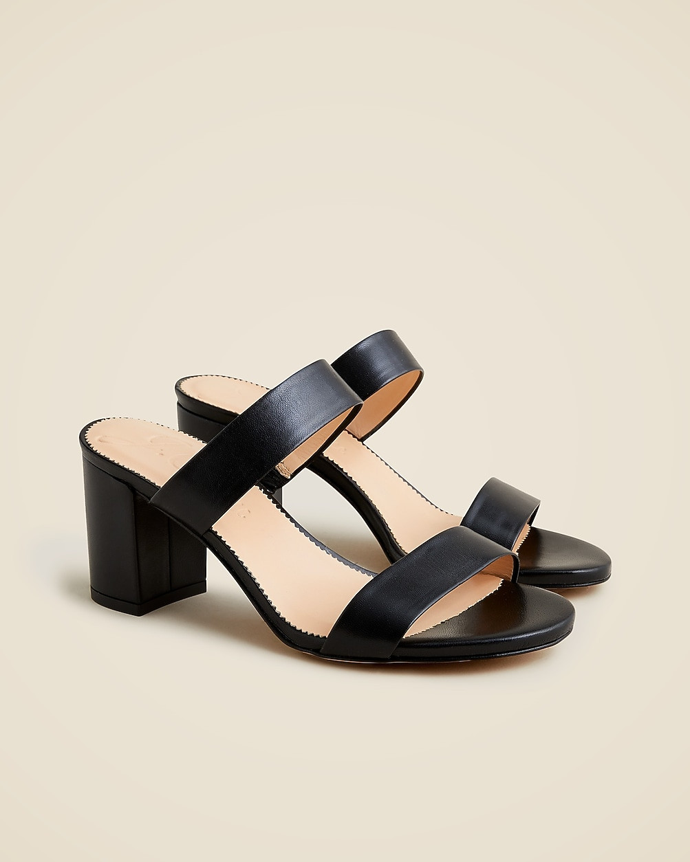 Lucie double-strap block-heel sandals | J. Crew US