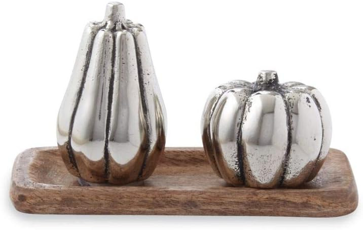 Mud Pie Gather Thanksgiving Kitchen Dining Gourd Salt & Pepper Set | Amazon (US)