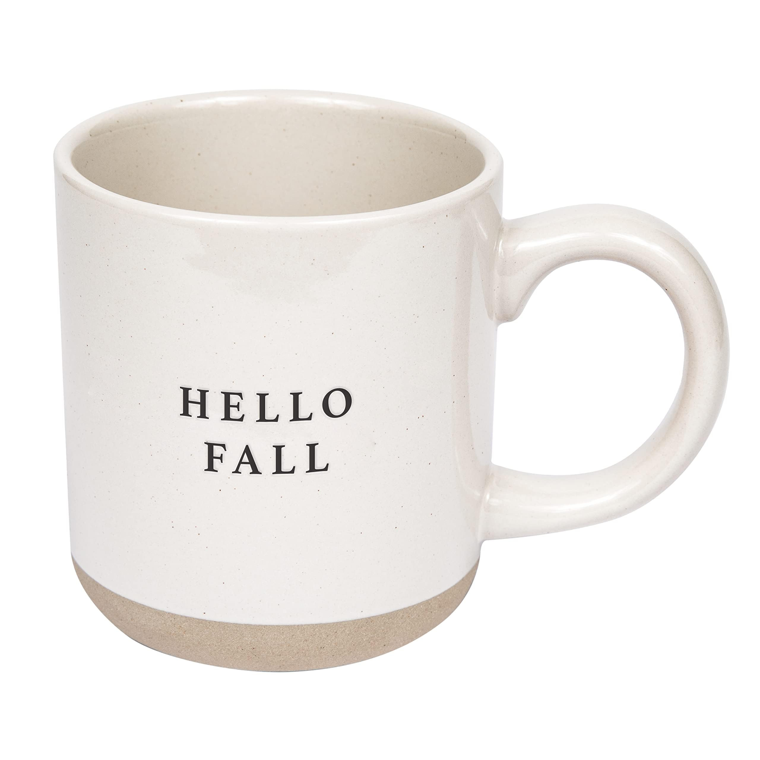 Sweet Water Decor Hello Fall Stoneware Coffee Mug | Novelty Coffee Mugs | Microwave & Dishwasher ... | Amazon (US)