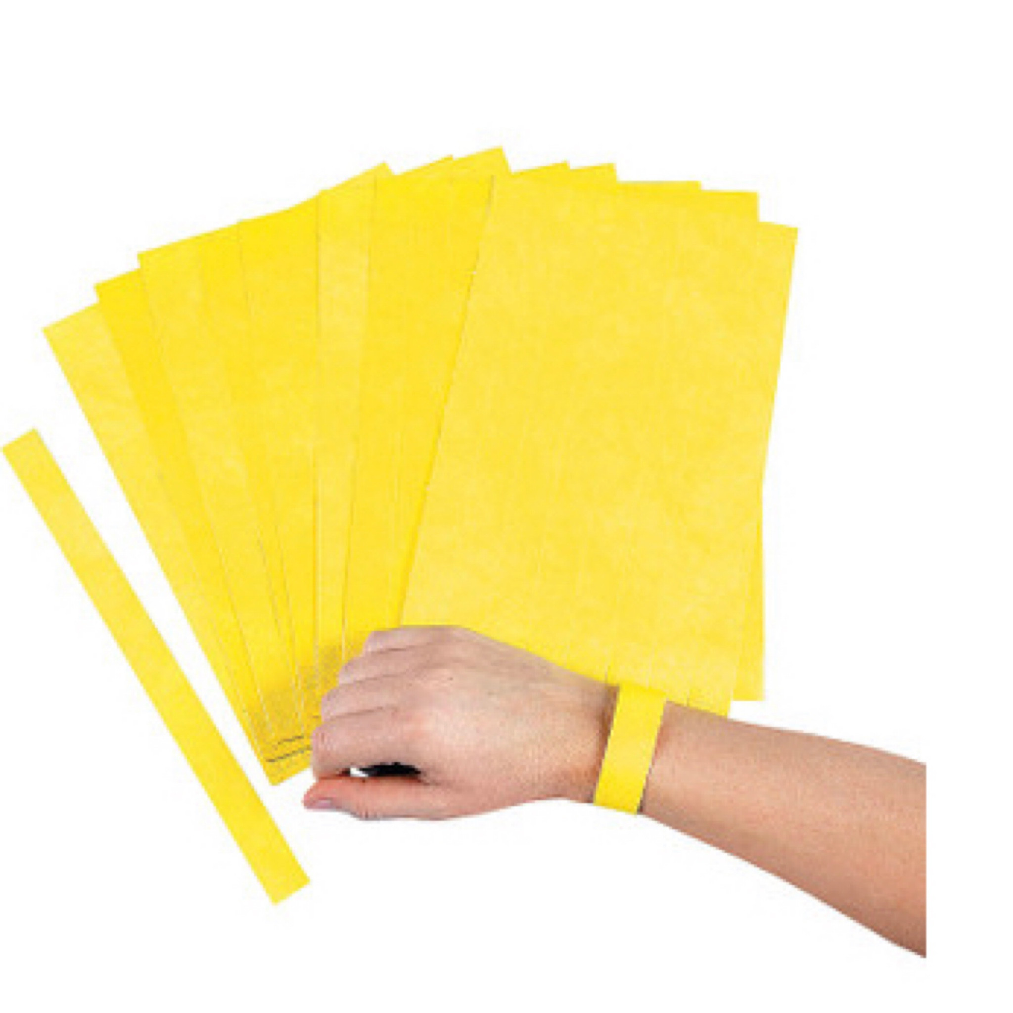 Paper bands to temporarily ID new baby goats during kidding season