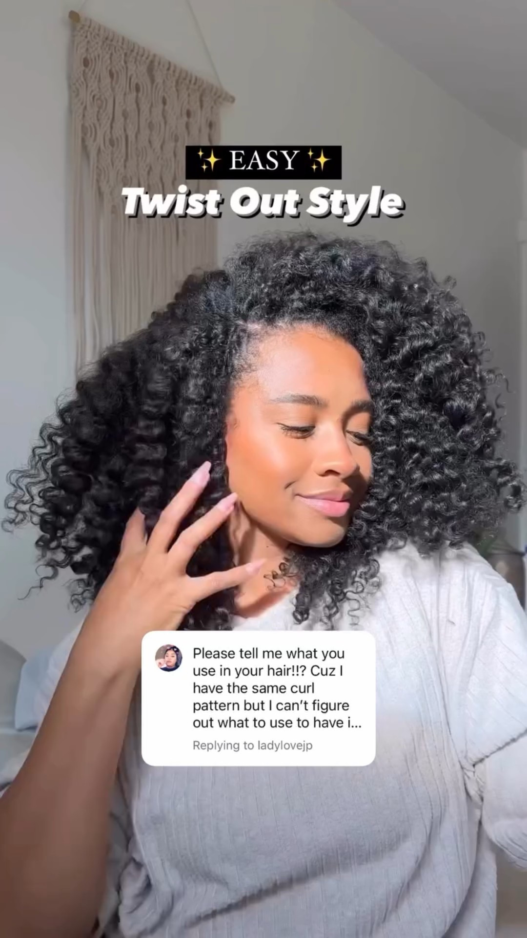 comment HAIR ✨ for this weeks product combo 🙌🏾 a twist out is my go to when I don’t have time or just don’t know what to do with the curls 

✨ products used 
- @ilovethedoux setting foam 
- @bouncecurl leave in