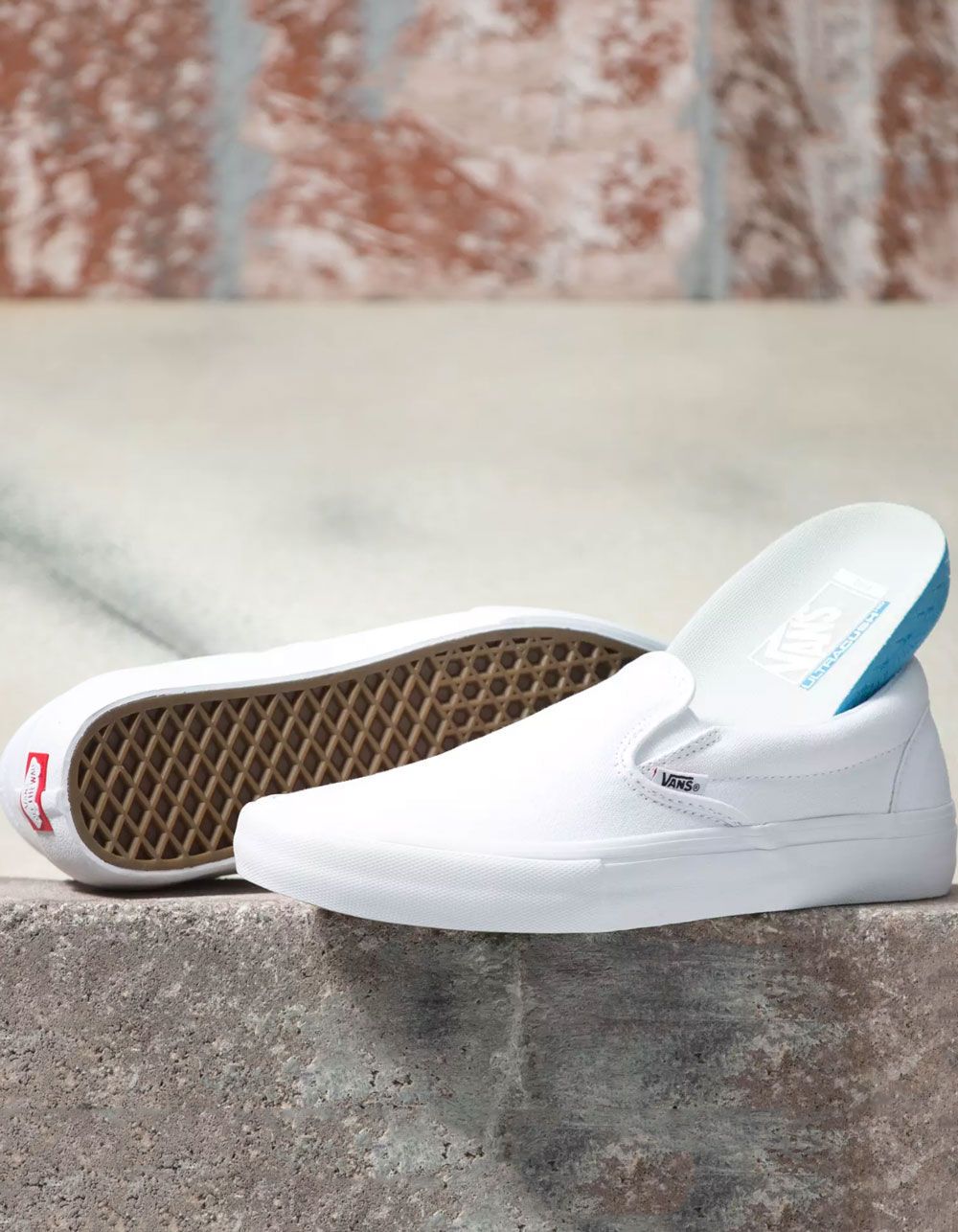 VANS Slip-On Pro White Shoes | Tillys