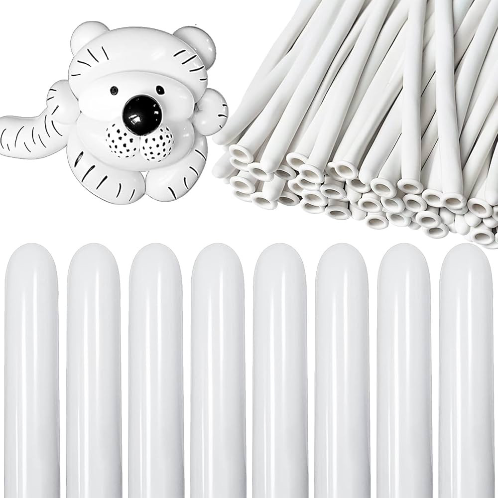 Long Balloons, Premium 260Q Twisting Sculpting Balloons for Animal Shape Birthdays Clowns White P... | Amazon (US)