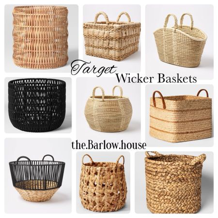Wicker baskets from Target 


Weaved 
Small 
Large 
Wicker 
Baskets 
Organization 

#LTKhome #LTKxTarget #LTKsalealert