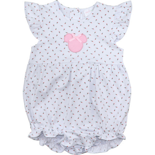 Rosebud Print Applique Mouse Ears Bubble | Cecil and Lou