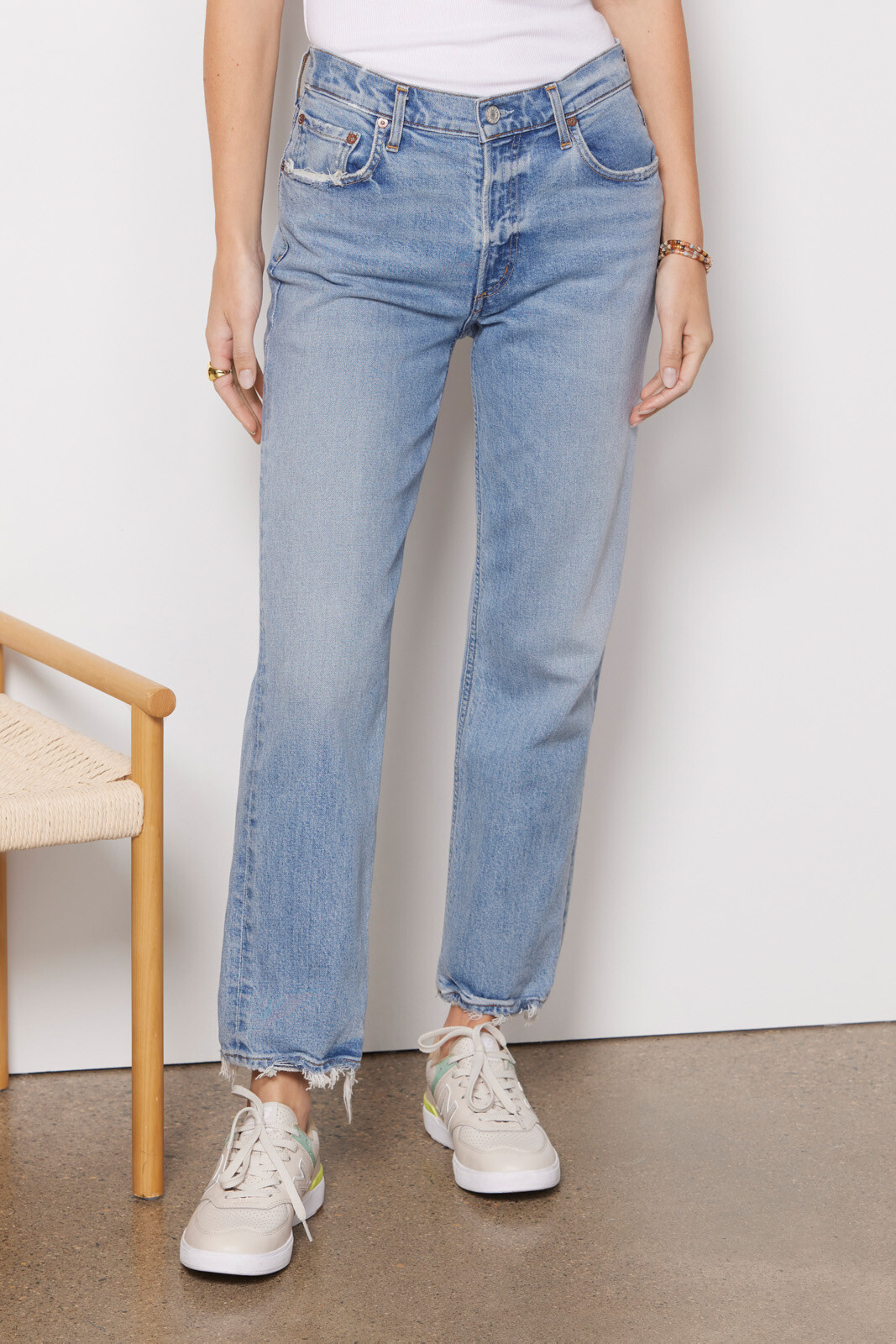 Kye Mid Rise Straight Crop Jean | Evereve