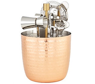 Old Dutch Aura 7-Pc Hammered Copper Bar Tools S et | QVC