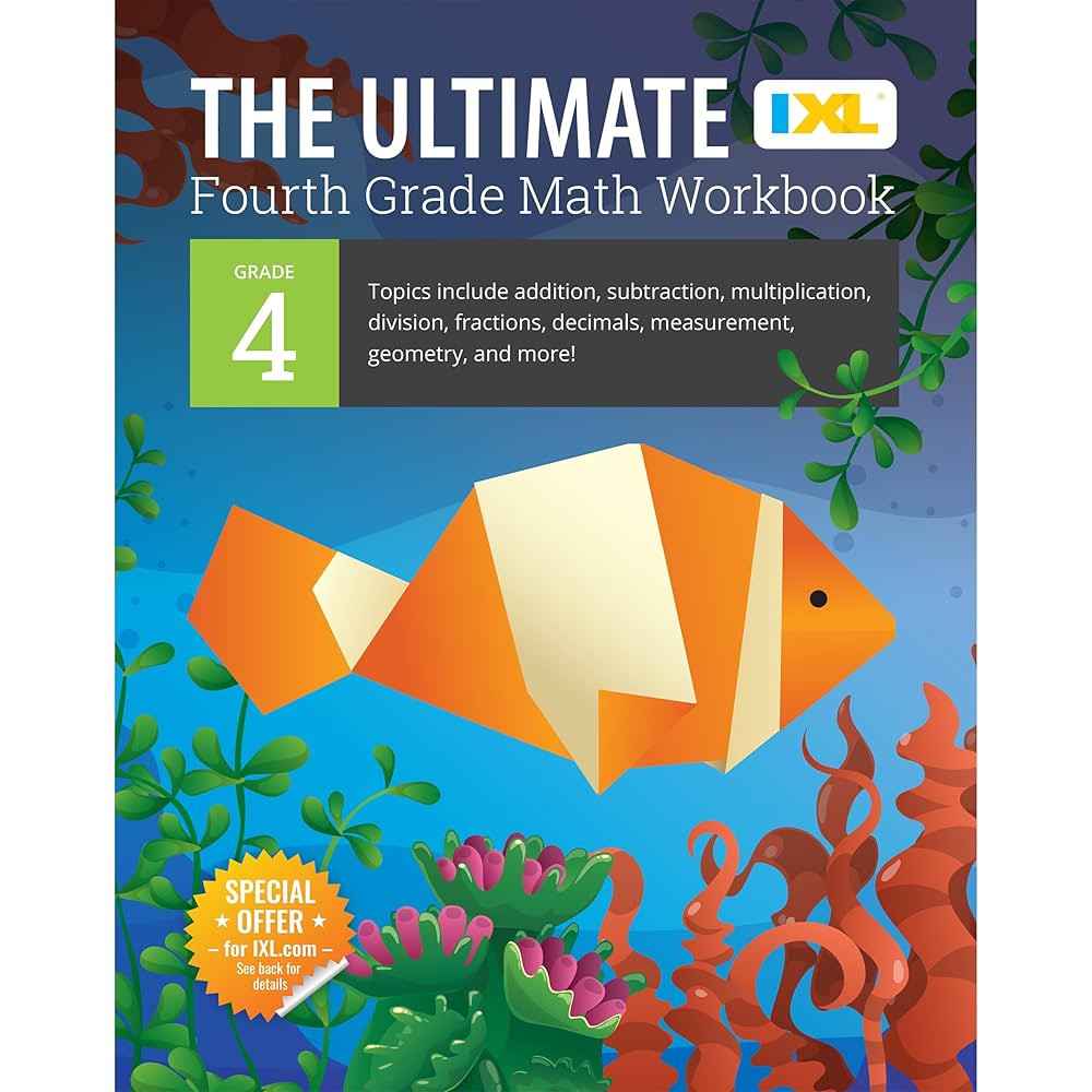 The IXL Ultimate 4th Grade Math Workbook, Activity Book for Kids Ages 9-10 Covering Addition, Sub... | Amazon (US)