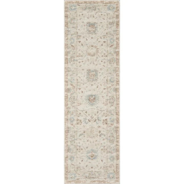 Momeni Anatolia Wool Blend Traditional Area Rug - 2'3" x 7'6" Runner - Beige | Bed Bath & Beyond