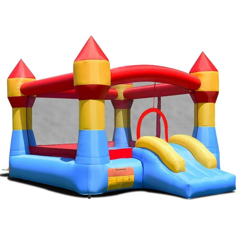 Costway Kid Inflatable Bounce House Castle Moonwalk Playhouse Jumper Slide | Walmart (US)