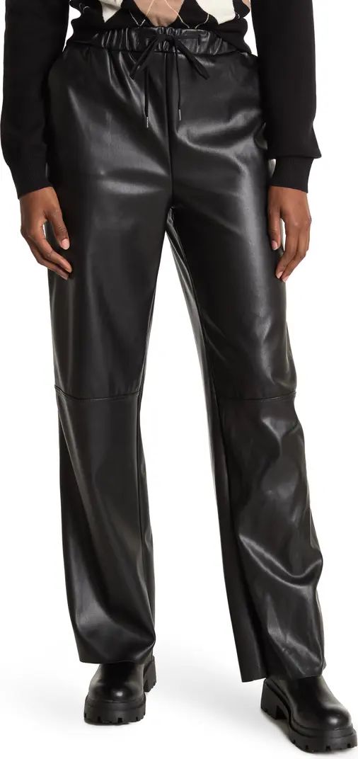 Faux Leather Drawstring Pants | Nordstrom Rack