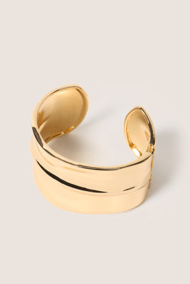 EVEREVE Women's Luca Metal Cuff Bracelet, Gold | Evereve