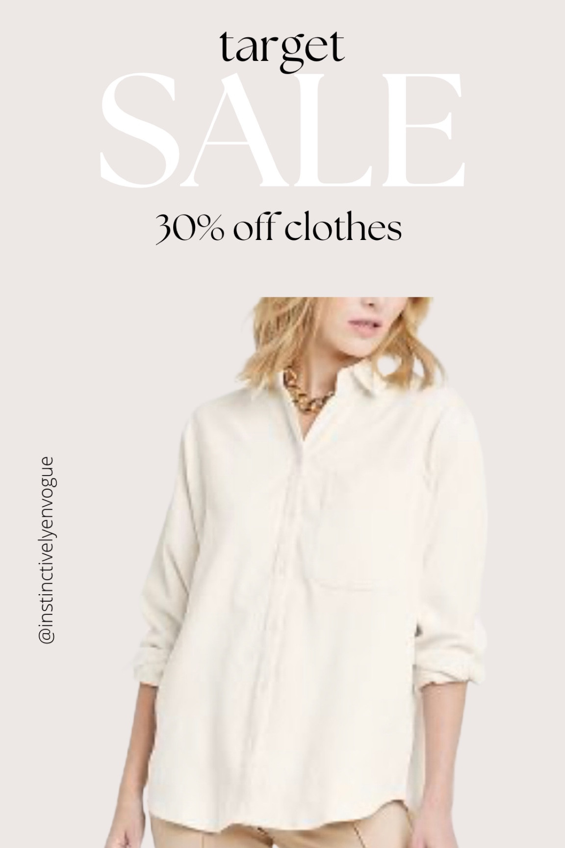 Target sale
Corduroy boyfriend shirt

#LTKunder100 #LTKunder50 #LTKsalealert