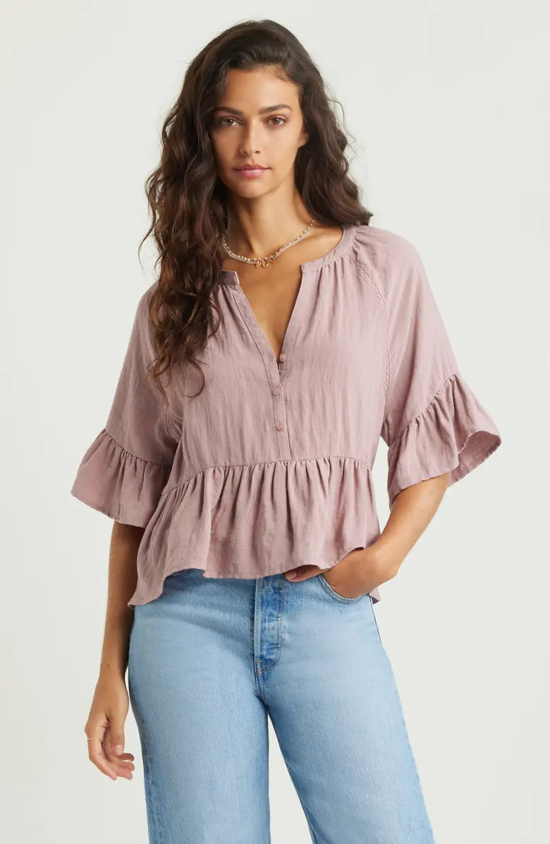 Ruffle Peplum Top | Nordstrom