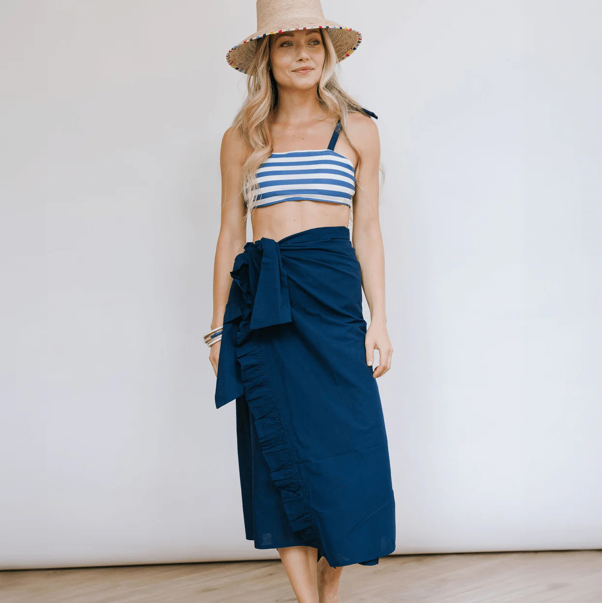 Navy Sandy Sarong | Sunshine Tienda