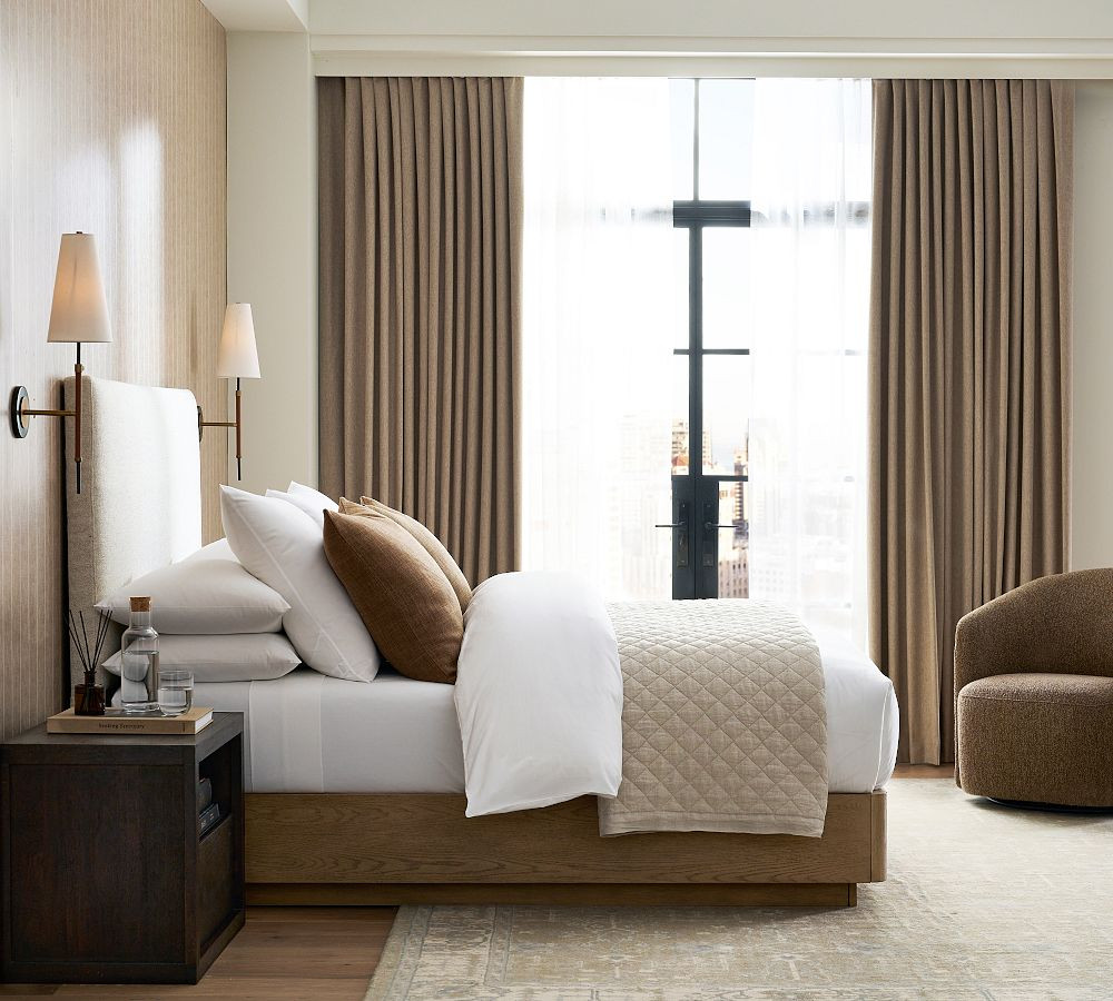 Belgian Flax Linen Diamond Quilt | Pottery Barn (US)