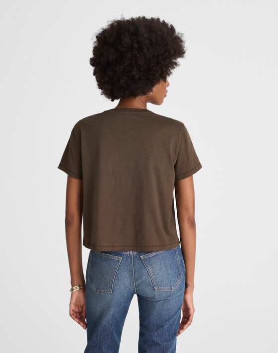 Slub Boxy-Crop Tee | Madewell