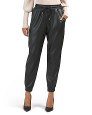 Faux Leather Joggers | Marshalls