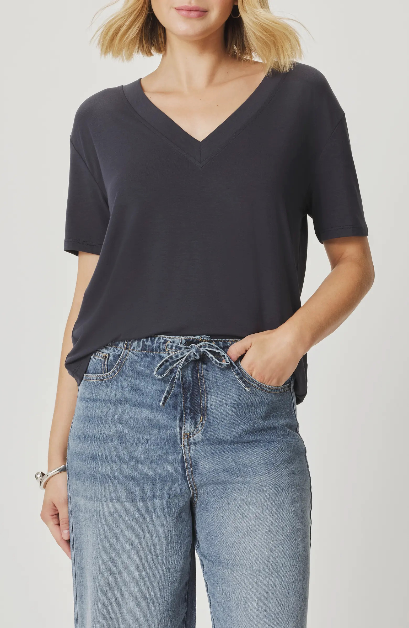 Kacey V-Neck Short Sleeve T-Shirt | Nordstrom