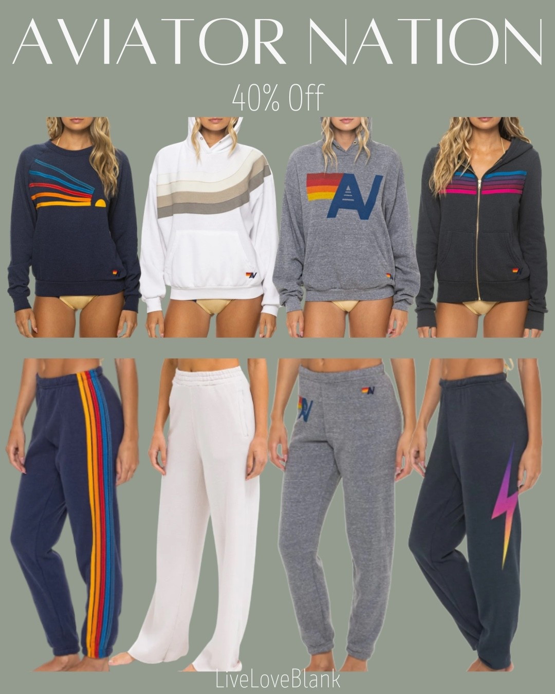 Aviator Nation sale
40% off

#LTKSaleAlert #LTKSeasonal #LTKootd