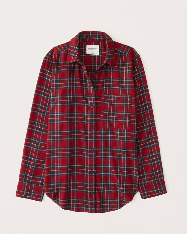 Boyfriend Flannel Shirt | Abercrombie & Fitch (US)
