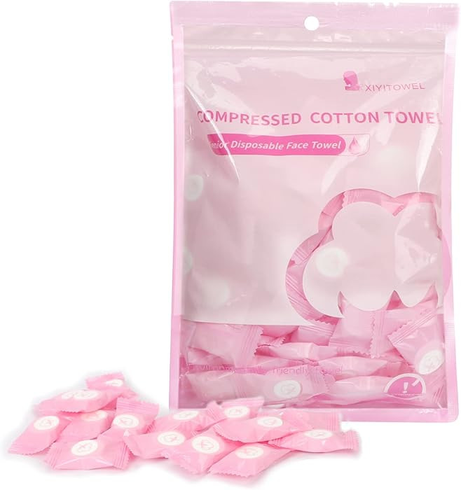 Colorlife Compressed Towels 100 PCS Disposable Portable Face Towel Mini Tablets Cotton Coin Tissu... | Amazon (US)