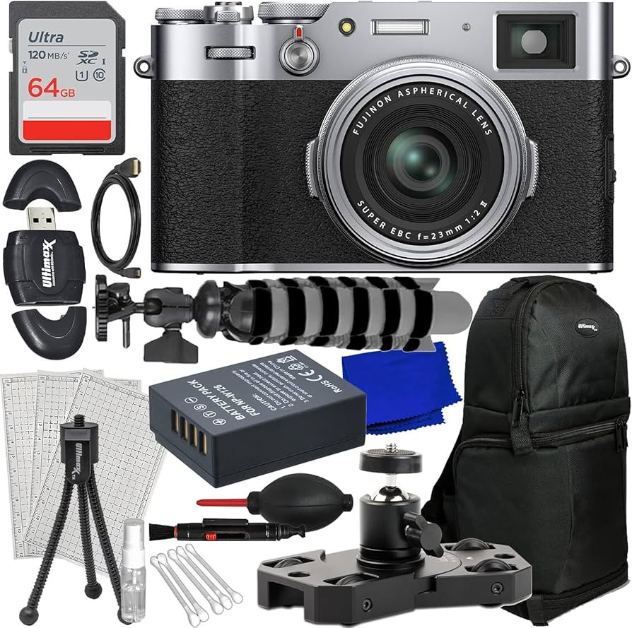 SSE Advanced FUJIFILM X100VI Digital Camera (Silver) Bundle Includes: 64GB SDXC Memory Card, Repl... | Amazon (US)