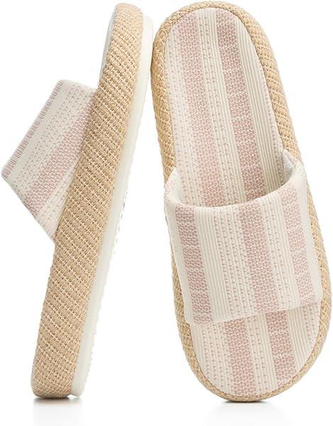 Chantomoo Womens Slippers Memory Foam Slippers for Women Open Toe Comfy House Slipper | Amazon (US)
