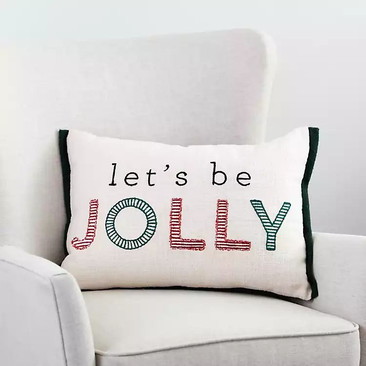Let's Be Jolly Lumbar Pillow | Kirkland's Home