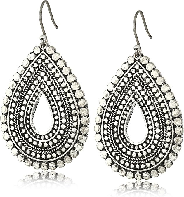 Lucky Brand "Blue Moon" Trial Tear Drop Earrings | Amazon (US)