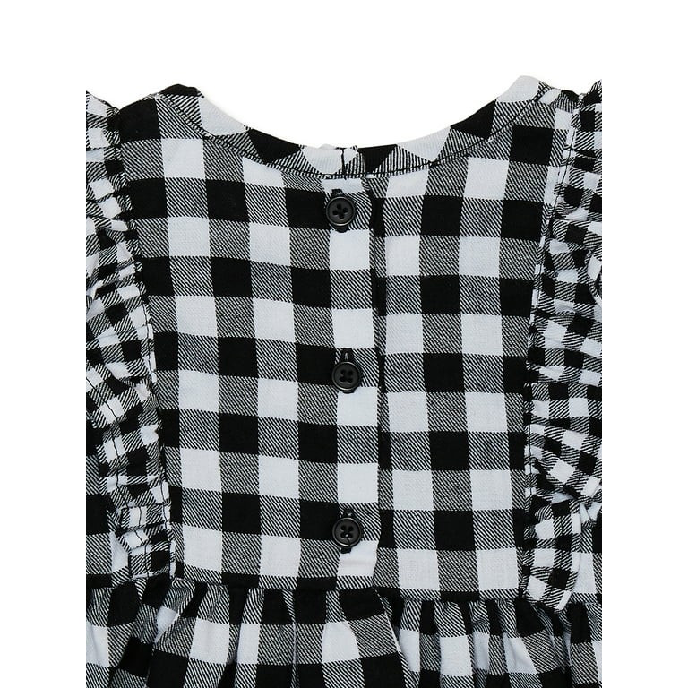 Wonder Nation Baby Girls Dress and Tights Outfit Set, 2-Piece, Sizes 0/3-24 Months | Walmart (US)