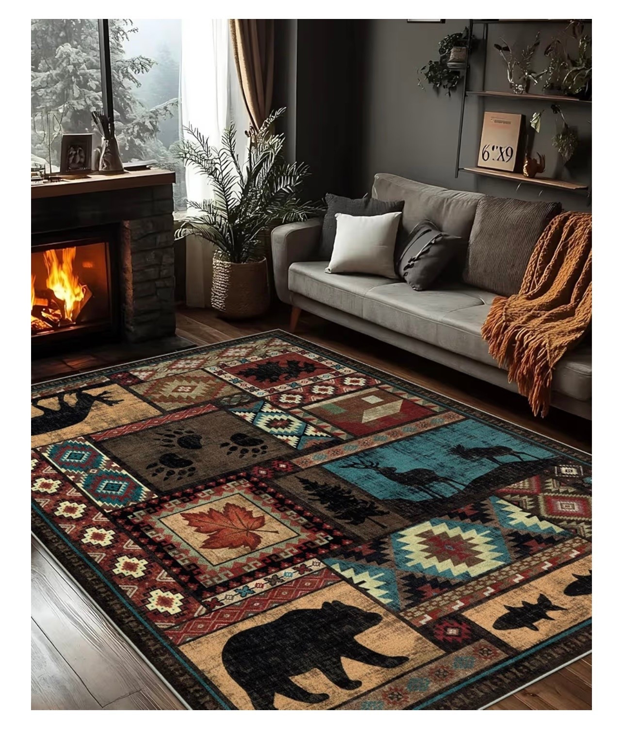 Living room area rugs, rustic cabin 

#LTKHome #LTKGiftGuide #LTKSaleAlert