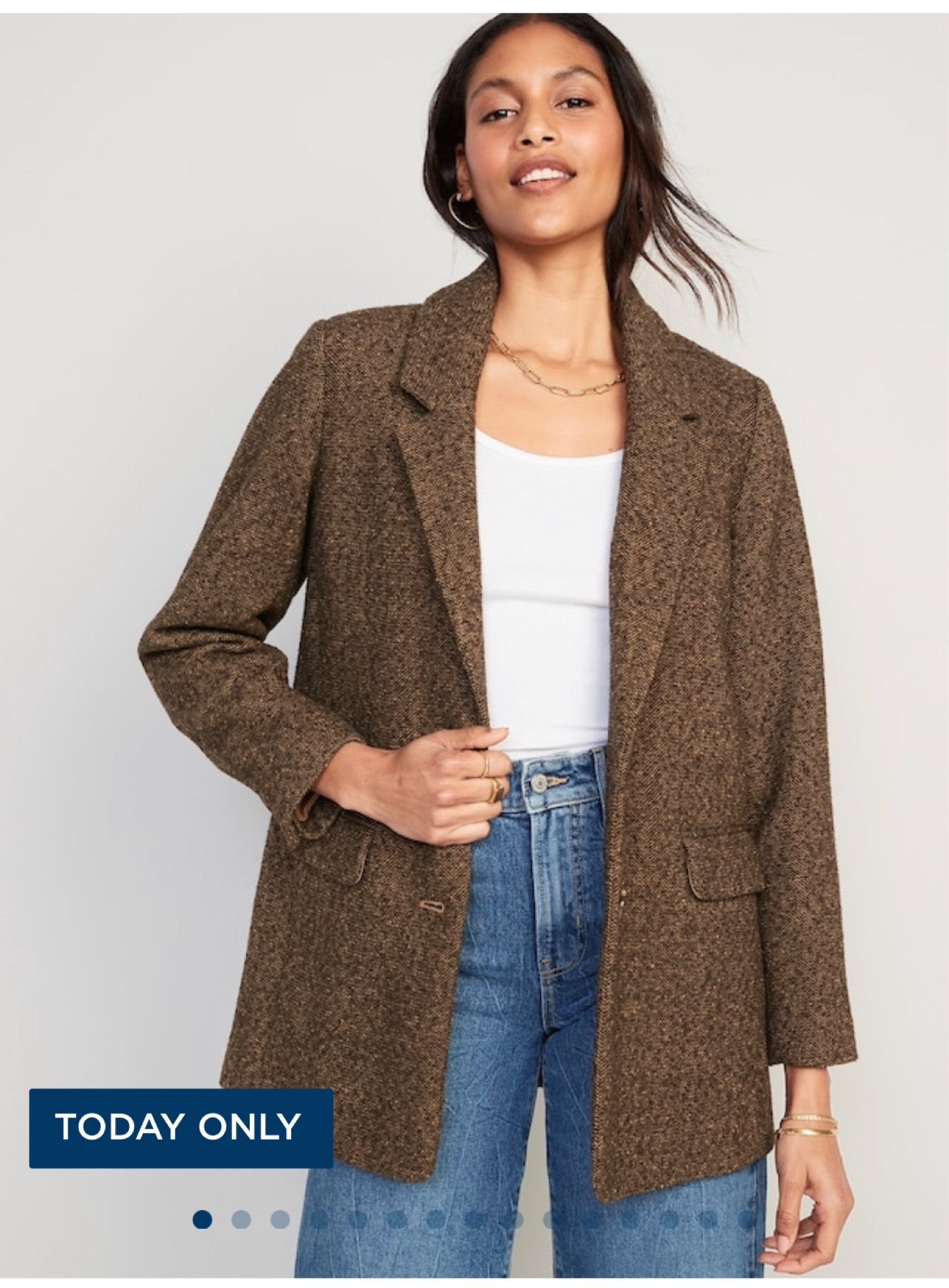 50% off tonight only! Brown blazer, tweed blazer, blazers under $100, blazer outfit 

#LTKSeasonal #LTKworkwear #LTKunder100