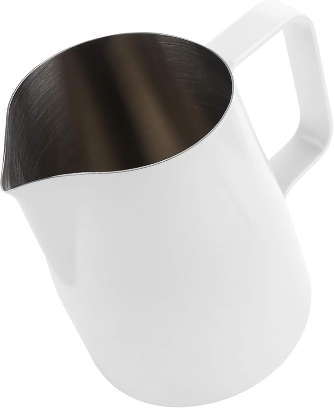 Milk Frothing Pitcher Jug, 420ml/14oz Stainless Steel White Thickened Bevel Frother Cup for Milk ... | Amazon (CA)
