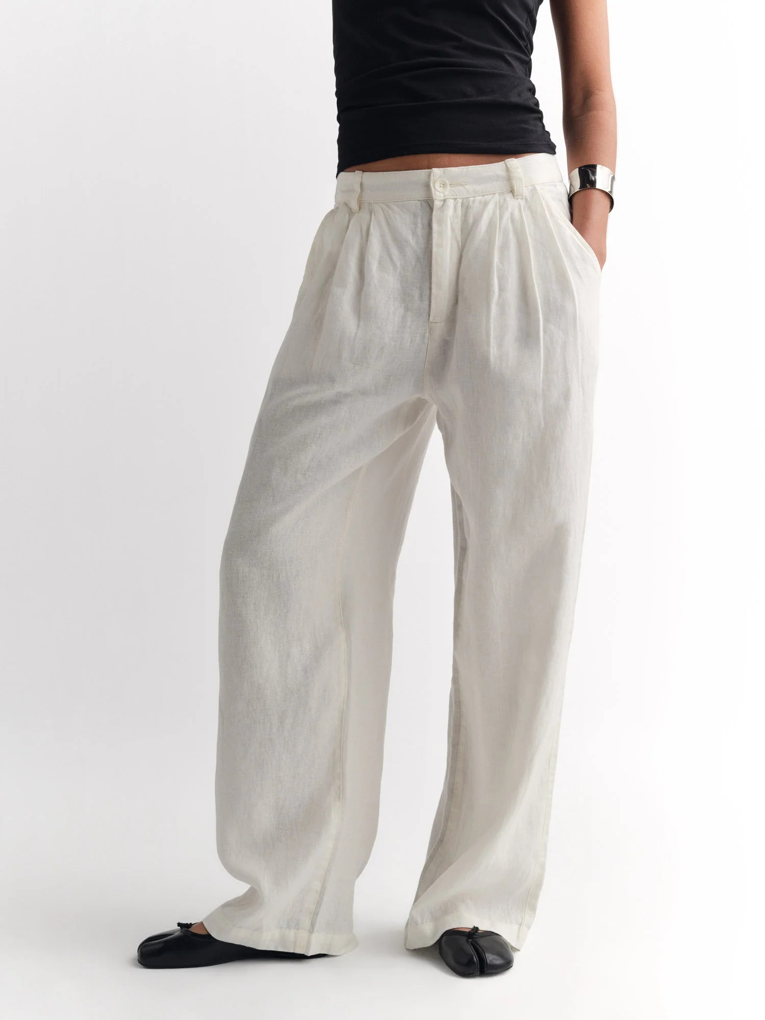 Organic Linen Pleated Pant | MATE The Label