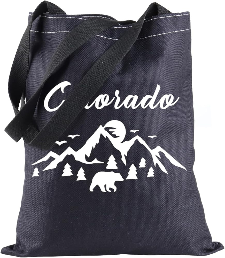 BLUPARK Colorado Souvenir Tote Bag Colorado Lover Gift Colorado Travel Shopping Bag Colorado Moun... | Amazon (US)