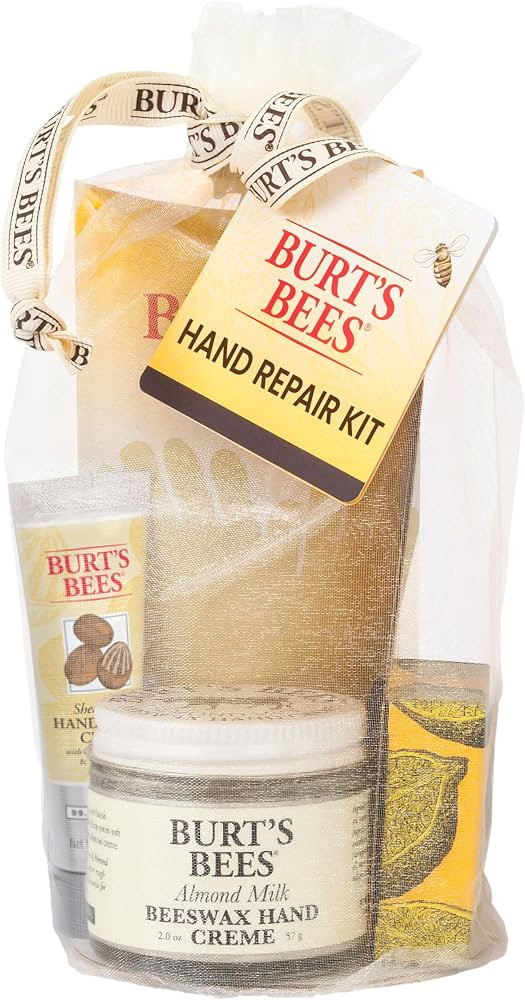 Burt's Bees Hand Repair Set, Almond Milk Hand Cream, Lemon Butter Cuticle Cream, Shea Butter Repa... | Amazon (US)